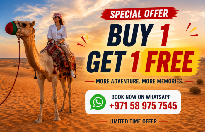 Dubai camel riding special offer